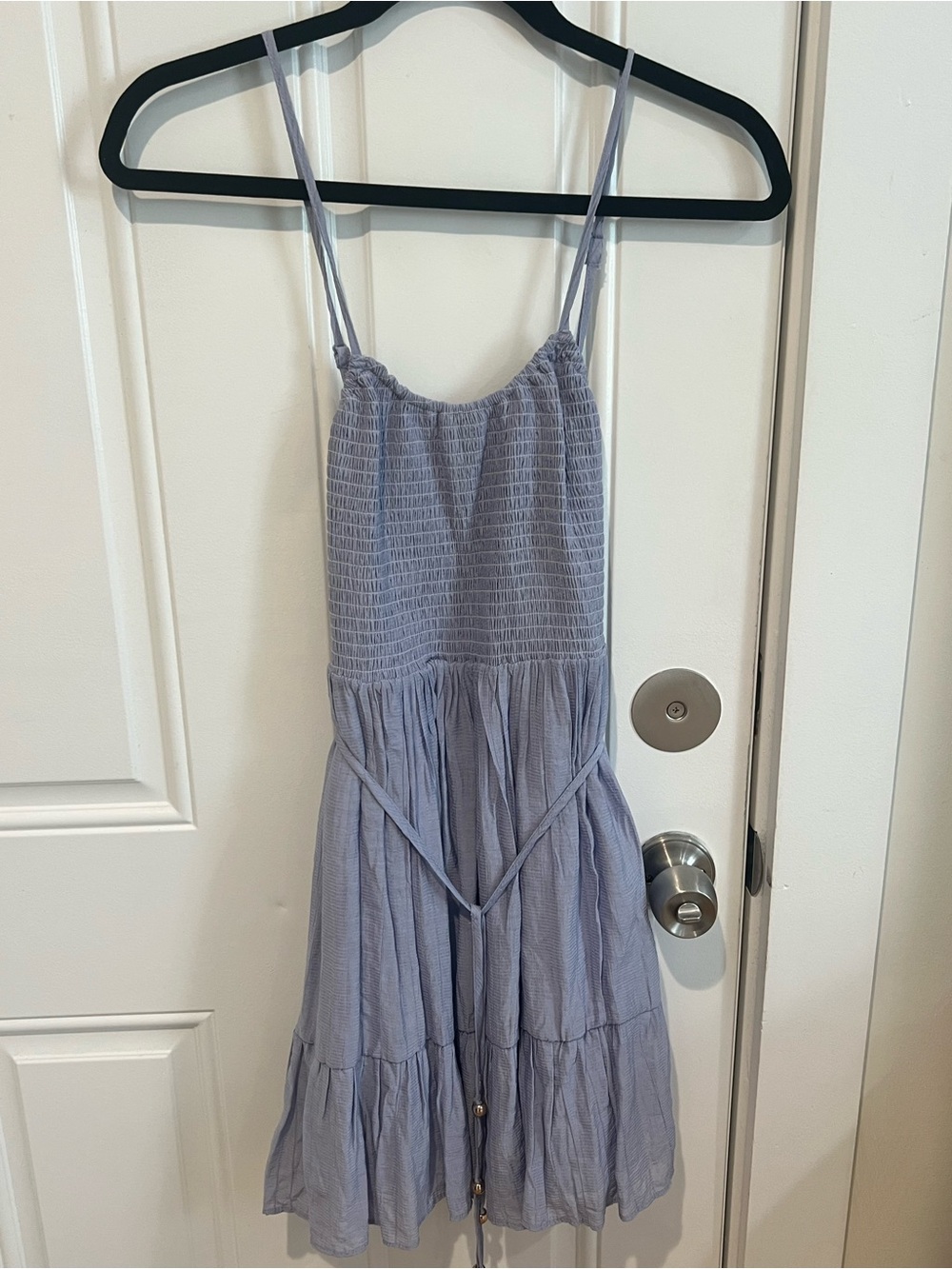 Blue mini sundress